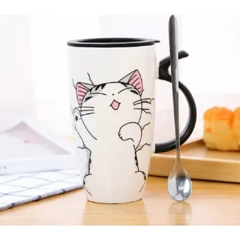 Hrnek se lžičkou kočka 3