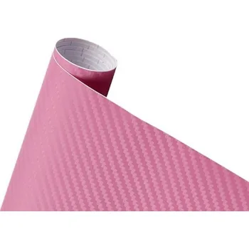 Polep vozidla Karbonová fólie na auta růžová
