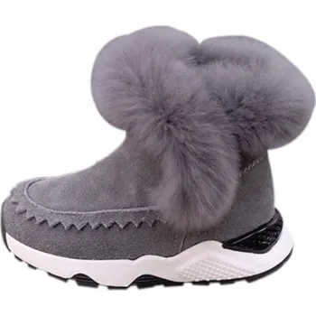 Dívčí zimní obuv Dětské zimní boty A6 šedá 20,5