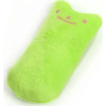 Hračka pro kočku Plyšová hračka pro kočky 9,5 x 4 cm Malá měkká hračka pro kočky Hračka na hraní a kousání Kočičí hračka na doma zelená