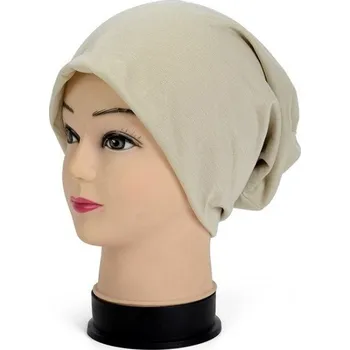 Pokrývka hlavy Stylová dámská čepice J3536 krémová