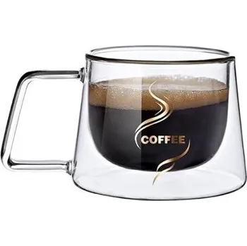 Skleněný hrnek na cappuccino 200 ml