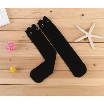 Dívčí podkolenky - Kočička černá