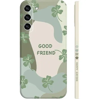 Pouzdro na mobilní telefon Silikonový kryt na Samsung Galaxy A34, čtyřlístky