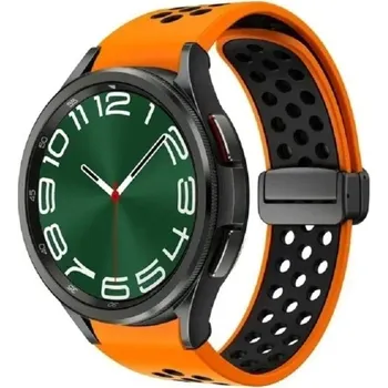 Řemínek na hodinky Samsung Galaxy Watch 5 40 mm Silikonový řemínek na hodinky oranžová