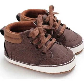 Dívčí obuv Chlapecké kotníkové boty Lucas hnědá 12-18 měsíců