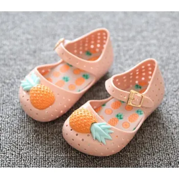 Dívčí obuv Dívčí gumové sandále A1097 béžova 24