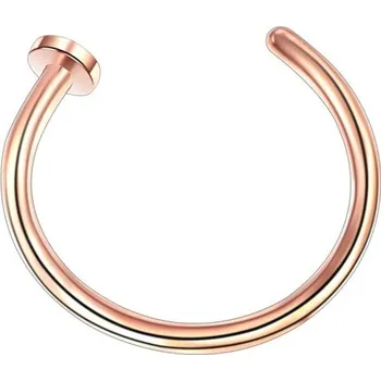 Piercing Falešný piercing do rtu růžově zlatá