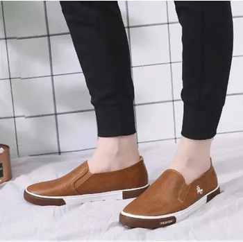 Pánská obuv Stylové pánské mokasíny J2286 hnědá 45