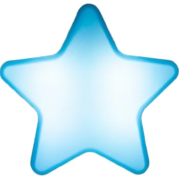 Noční světlo Noční LED světlo ve tvaru hvězdy modrá