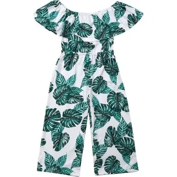 Dětský overall Dívčí overal s listy L1272 3