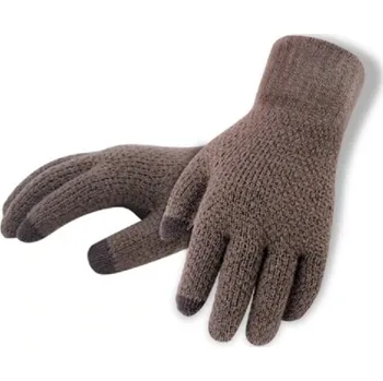 Rukavice Pánské hřejivé rukavice J2117 hnědá