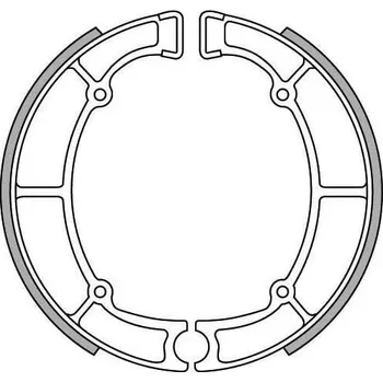 Brzda pro motocykl brzdové obložení (standardní materiál) NEWFREN (2 ks v balení) KAWASAKI Z 650 C 1978-1979