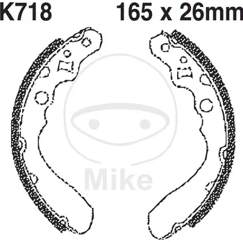 Motodíl Sada brzdových čelistí EBC K718 včetně pružin K718