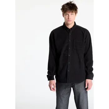 Pánská košile Košile Urban Classics Corduroy Shirt Black M