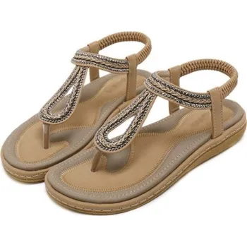 Dámské sandále Moderní dámské sandály khaki 36