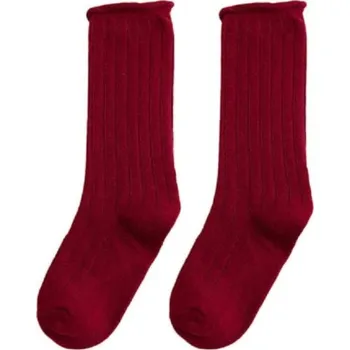 Dívčí barevné ponožky červená 0-3 roky