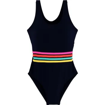 Dívčí plavky Dívčí plavky s pruhy J2492 černá 3