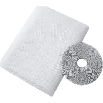 Síť proti hmyzu Síť do okna proti hmyzu 1,5 x 2 m Okenní síť proti hmyzu Nastavitelná síť do okna bílá