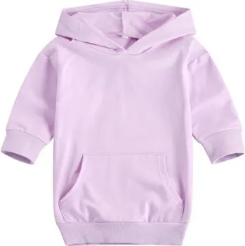 Dívčí šaty Dívčí mikinové šaty světle fialová 4