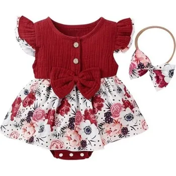 Kojenecký body Kojenecké body N848 bordová 6-9 měsíců