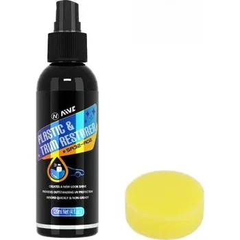 Oživovač plastů na auto 120 ml Houbička v balení Péče o plastové díly Obnova plastů v autě Exteriér Interiér Auto kosmetika