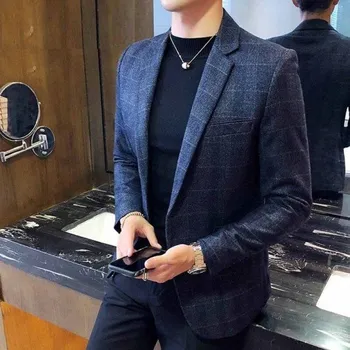 Pánské sako F338 tmavě modrá L