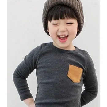 Dívčí oblečení Dětské tričko s dlouhým rukávem B1472 tmavě šedá 4