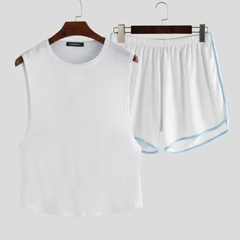 Pánské pyžamo Pánské pyžamo T2412 bílá XS