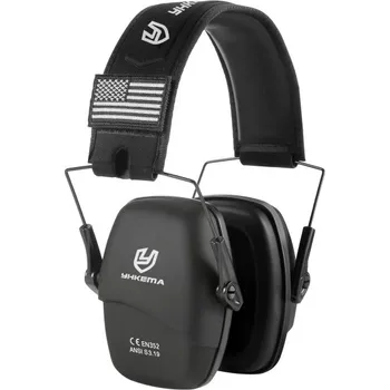 Paintballová výstroj Taktická střelecká sluchátka Yhkema P10 Series Protihluková ochrana uší Aktivní redukce hluku Skládací design Nastavitelná velikost Mikrofon černá
