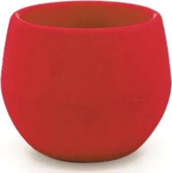 Květináč Plastový květináč se zásobníkem na vodu červená