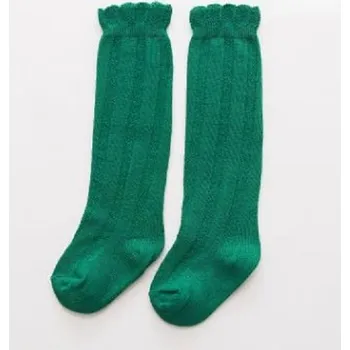 Dívčí barevné podkolenky zelená 7-10 let