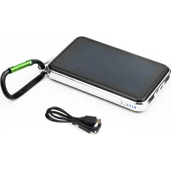 Powerbanka Solární powerbanka 15000 mAh K295 bílá