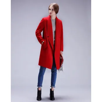 Kašmírový dámský cardigan J2545 červená M