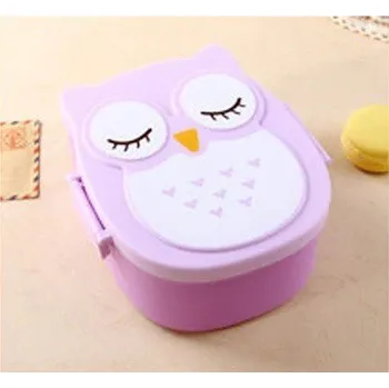 Svačinový box ve tvaru sovy J2751 fialová