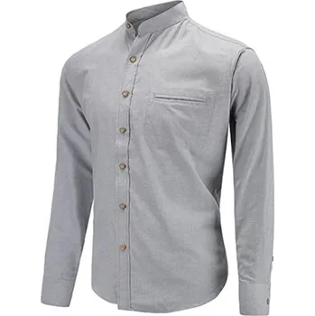 Pánská košile Pánská košile F672 šedá M 1