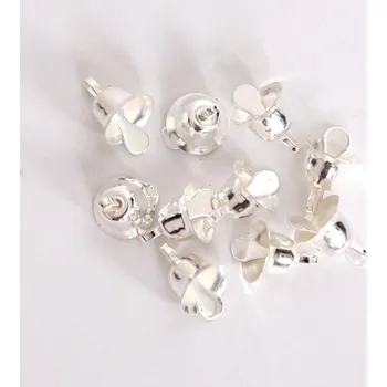 Vánoční dekorace Vánoční rolničky 10 ks stříbrná L