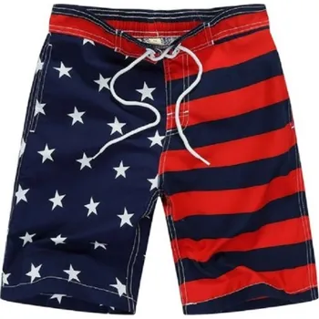 Chlapecké kraťasy Chlapecké šortky s vlajkou USA J1330 modrá 7