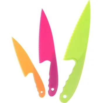 Kuchyňský nůž Sada plastových nožů 3 ks