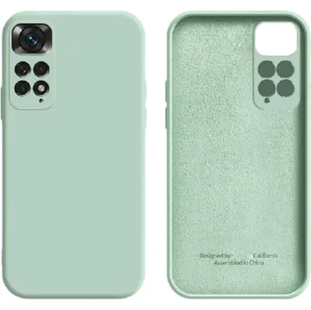 Pouzdro na mobilní telefon Silikonový ochranný kryt pro Xiaomi Redmi Note 10 Pro tyrkysová