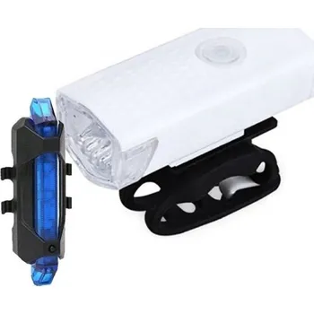 Cyklosvítilna Světlo na kolo přední a zadní 2 ks J375 modrá