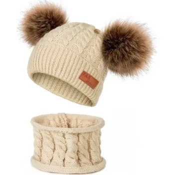 Šála Dětský zimní set čepice a nákrčník 10