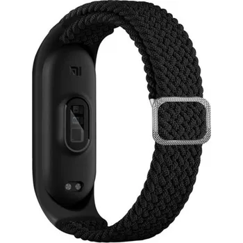 Nylonový řemínek pro Xiaomi Mi Band 5 / 6 / 7 T879 černá