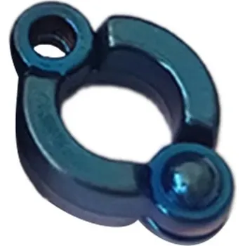 Pro ptáka Barevný kovový kroužek 7 mm na nohy ptáků Identifikační klip z slitiny pro kroužkování kanárků, papoušků a menších ptáků tmavě modrá