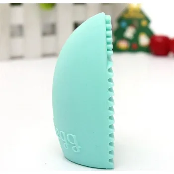 Silikonové vajíčko na čištění štětců modrá