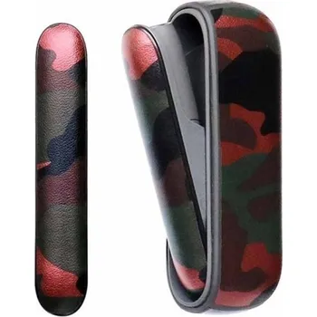 Ochranný obal s maskáčovým vzorem pro IQOS 3.0 červená