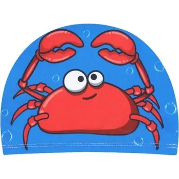 Plavecká čepice Dětská plavecká čepice vodotěsná Čepice do bazénu s potiskem kraba Elastická Plavecké vybavení pro děti