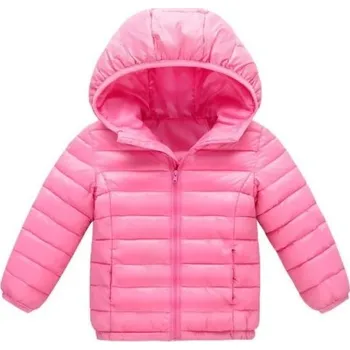 Dívčí bunda Dívčí prošívaná bunda J3039 růžová 8