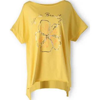 Bavlněna tunika s potiskem TODAY 23061 barva: žlutá