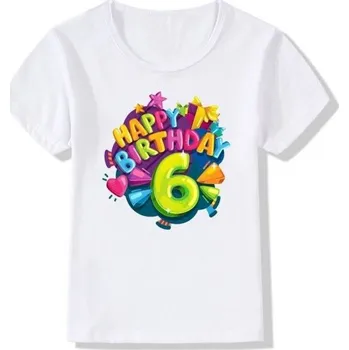 Dívčí oblečení Dětské narozeninové tričko B1576 6 E